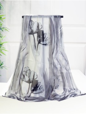 Chiffon Floral Fashion Scarf