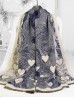 Cashmere Feeling Heart Print Premium Scarf