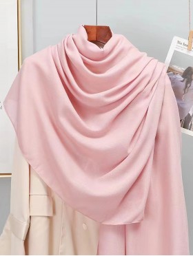 Soft Cotton Feeling Solid Color Scarf