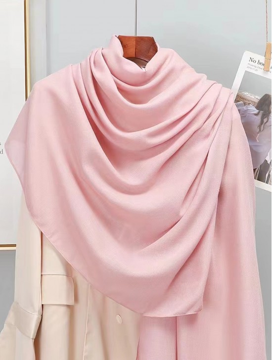 Soft Cotton Feeling Solid Color Scarf