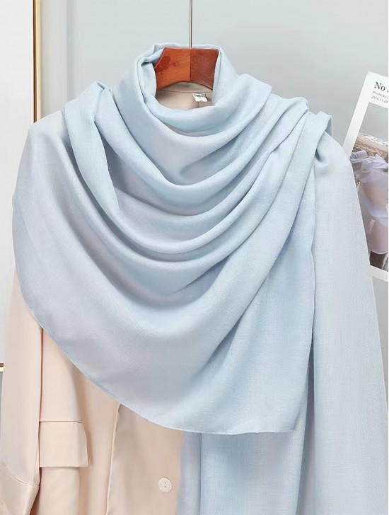 Soft Cotton Feeling Solid Color Scarf