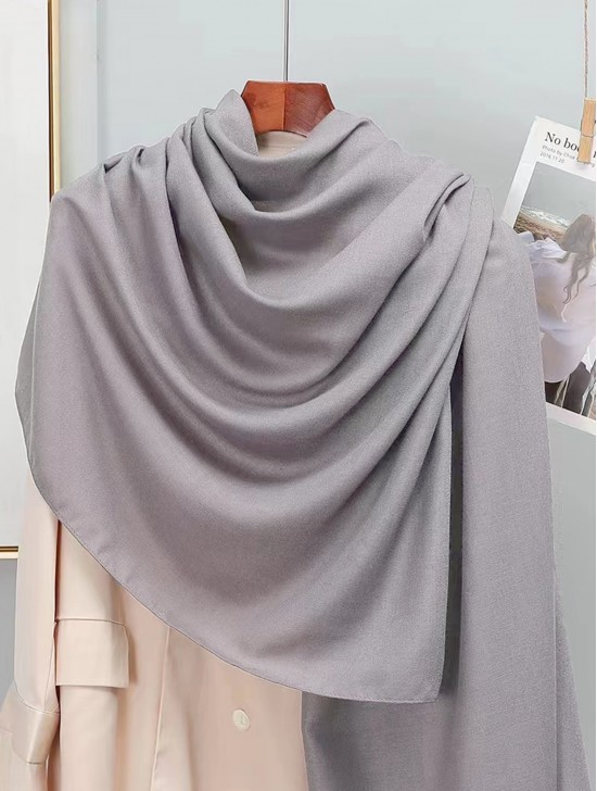 Soft Cotton Feeling Solid Color Scarf