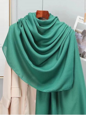 Soft Cotton Feeling Solid Color Scarf