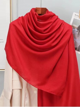 Soft Cotton Feeling Solid Color Scarf