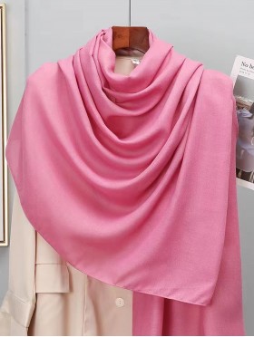 Soft Cotton Feeling Solid Color Scarf