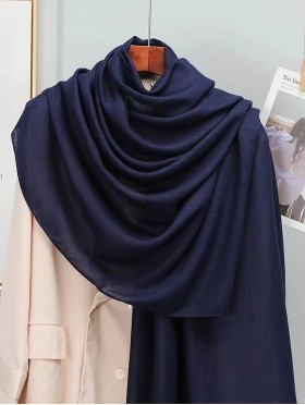 Soft Cotton Feeling Solid Color Scarf