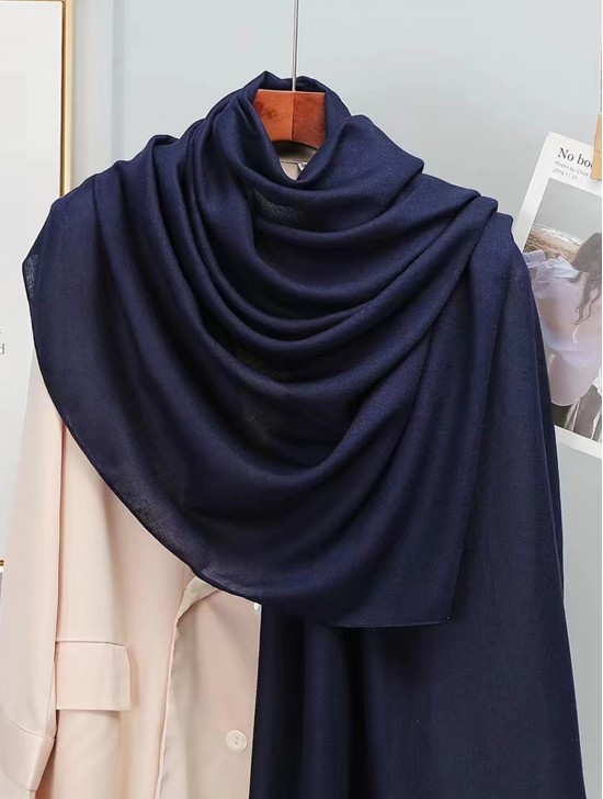 Soft Cotton Feeling Solid Color Scarf