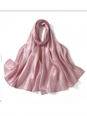 Solid Color Silk Feeling Scarf