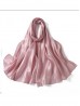 Solid Color Silk Feeling Scarf