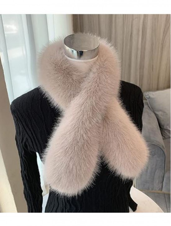 Faux Fur Plush Premium Scarf