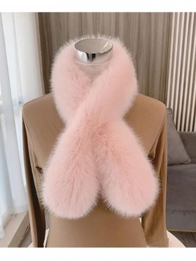 Faux Fur Plush Premium Scarf