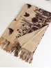 Cashmere Feeling Floarl Print Premium Scarf