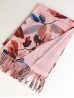 Cashmere Feeling Leaf Print Premium Scarf