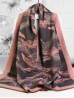 Reversible Cashmere Feeling Feather Print Premium Scarf