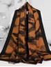 Reversible Cashmere Feeling Feather Print Premium Scarf