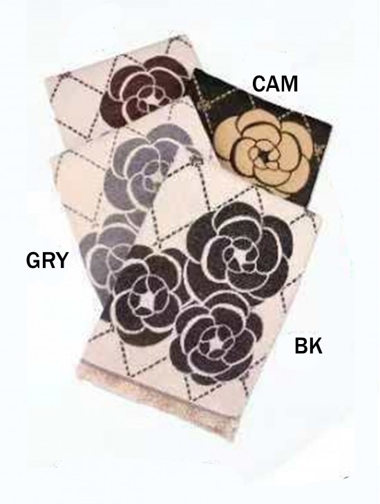 Cashmere Feeling Rose Print Premium Scarf