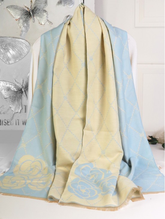 Diamond & Flower Print Premium Scarf