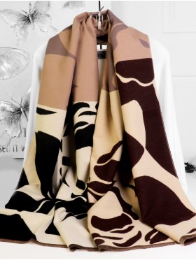 Reversible Cashmere Feeling Rose Print Premium Scarf