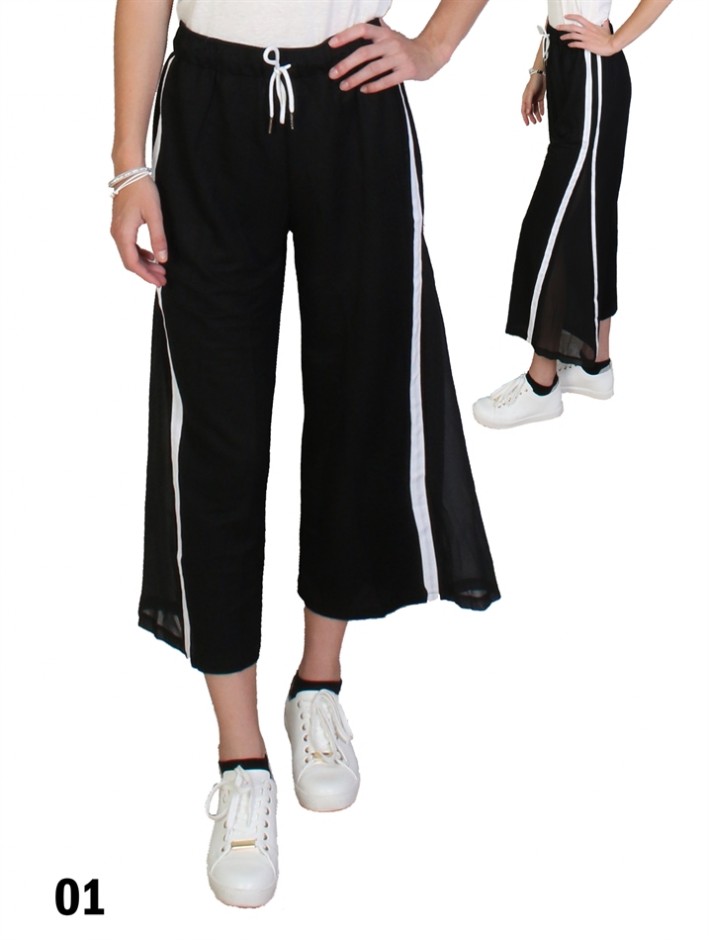 mesh stripe pants