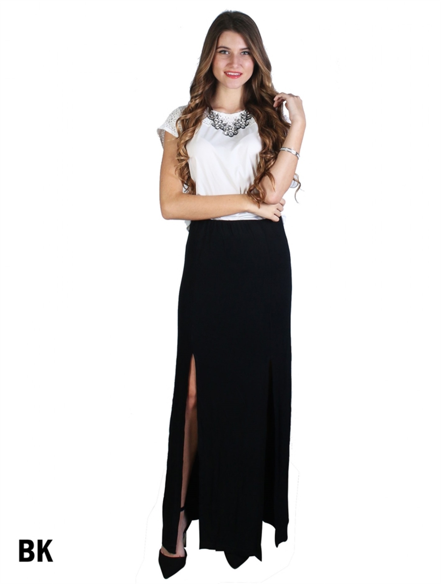 maxi skirt with 2 slits