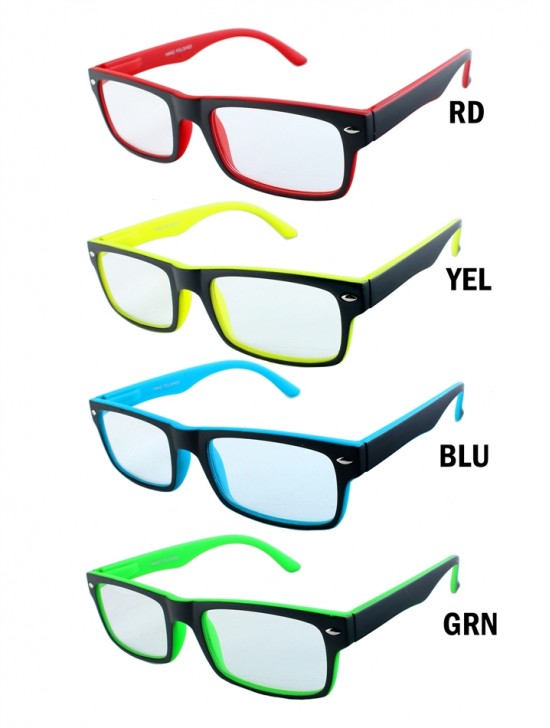 TWO TONE RETRO READING GLASSES- UNISEX